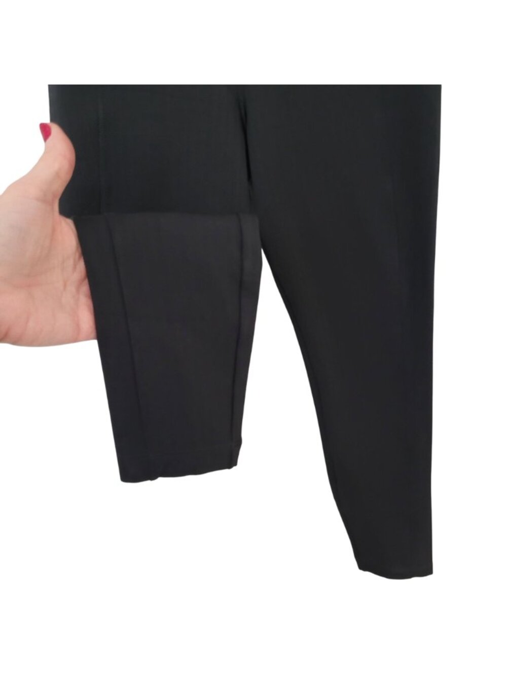 Athleta Delancey Herringbone Tight High-Waisted Leggings Size XSP Black Pockets - Picture 5 of 8